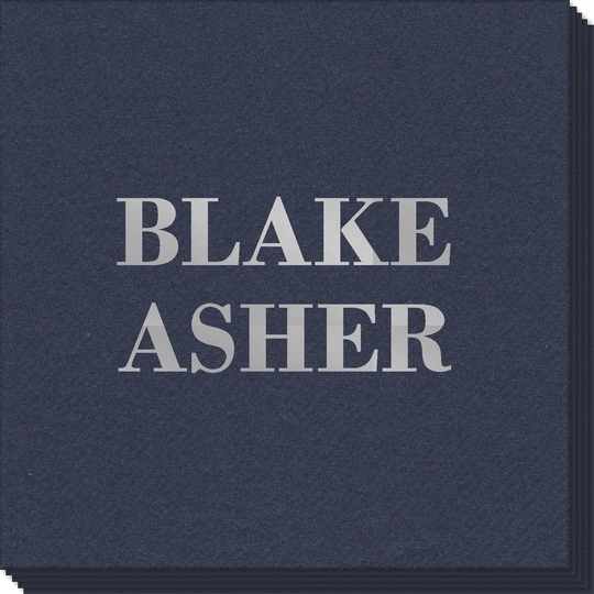 Two Bold Names Linen Like Napkins