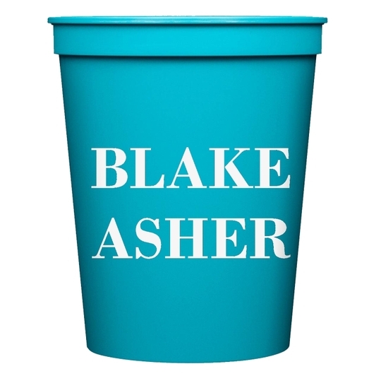 Two Bold Names Stadium Cups