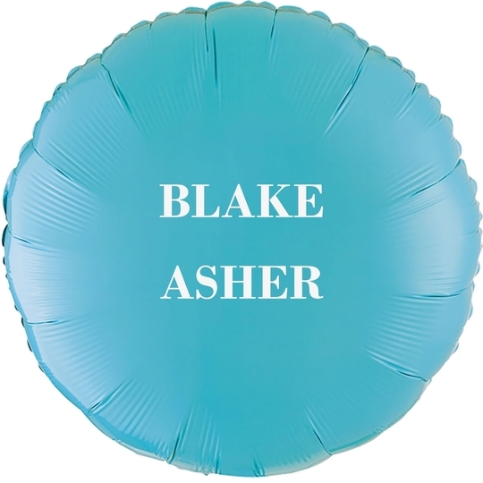 Two Bold Names Mylar Balloons