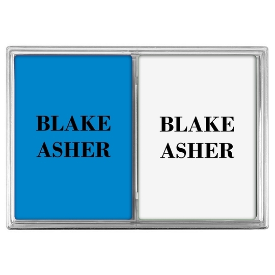 Two Bold Names Double Deck Playing Cards