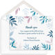 Blue Leaves Border Flat Sympathy Cards Image 1 of 2