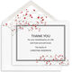 Red Tiny Blossoms Flat Sympathy Cards Image 1 of 2