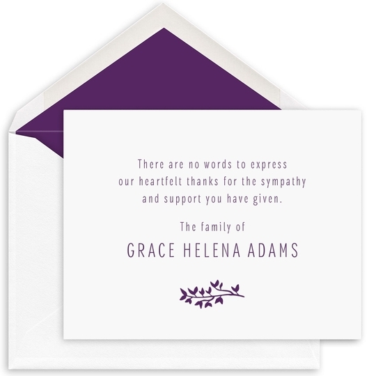 Sweet Branch Flat Sympathy Note Cards
