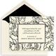 Floral Woodcut Flat Sympathy Cards Image 1 of 3