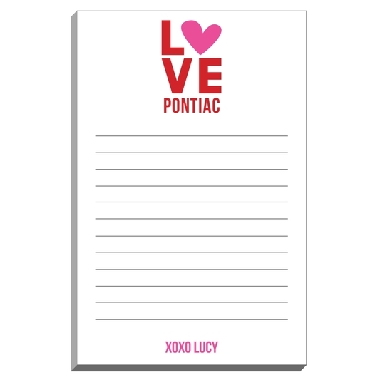 Stacked Love Notepads