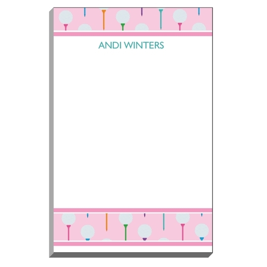Pink Golf Balls Notepad