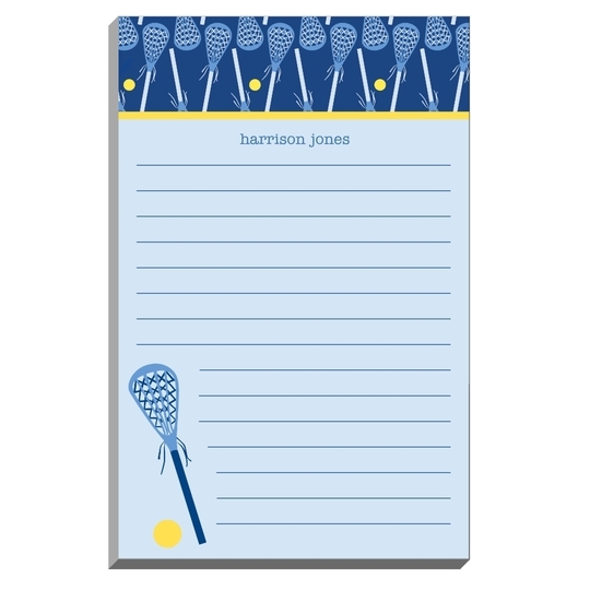 Blue Lacrosse Notepads