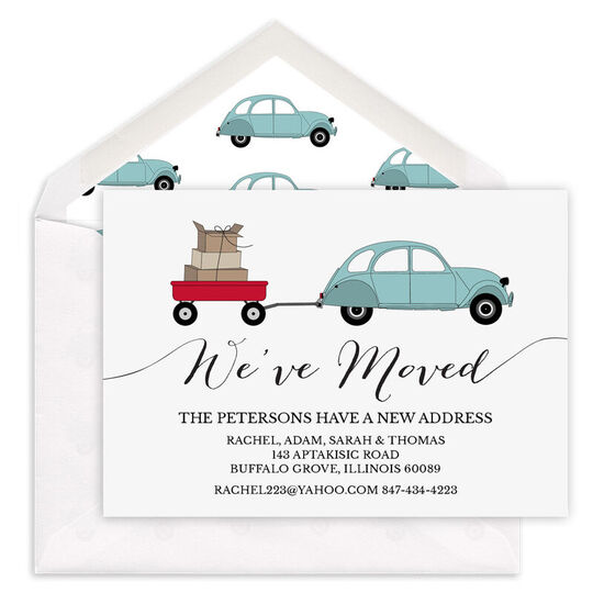 Packed Trailer Moving Announcements