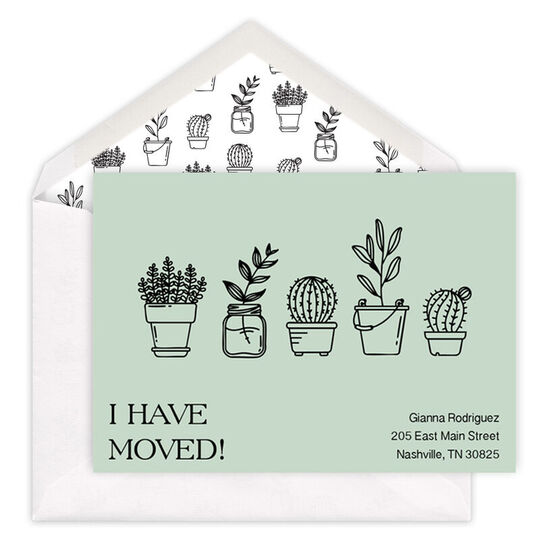 Potted Plants Moving Announcements