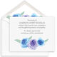 Blue Bouquet Flat Sympathy Cards Image 1 of 2
