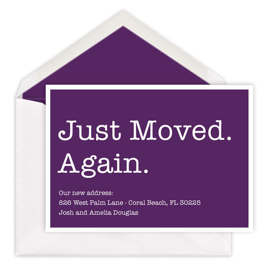 Just Moved Again Announcement