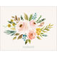 Pink Bouquet Photo Flat Sympathy Cards Image 2 of 2