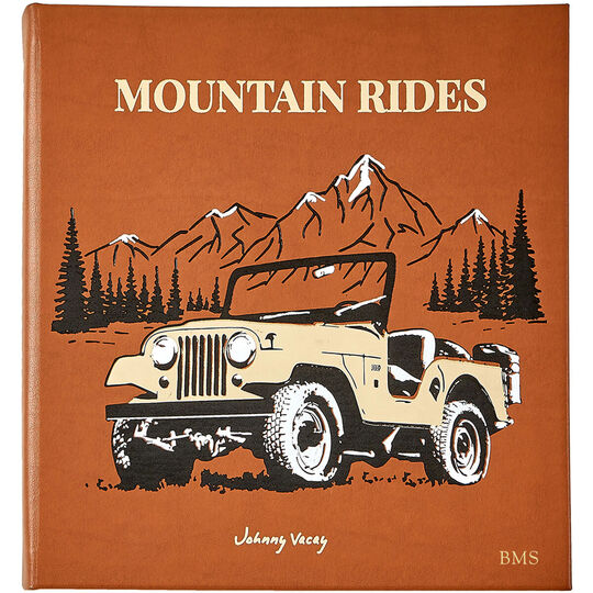 Mountain Rides Personalized Leather Book