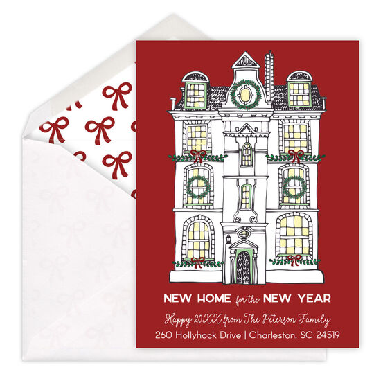 New Home Flat New Year Cards