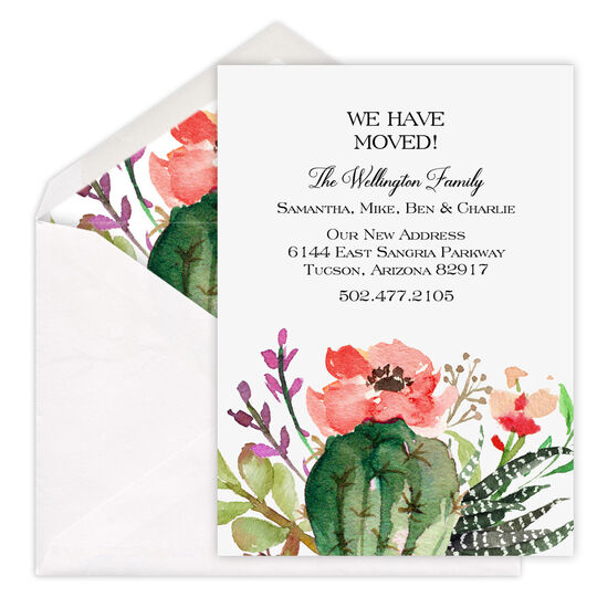 Desert Blooms Moving Announcements