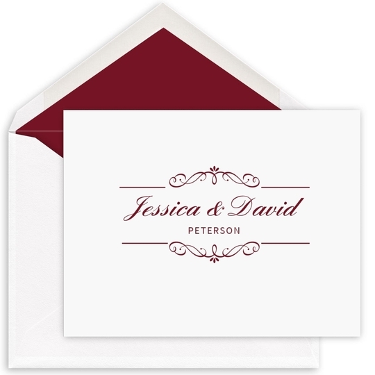 Bellissimo Folded Note Cards - Raised Ink
