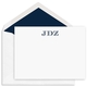 Classic Initial Flat Note Cards - Raised Ink Image 1 of 3