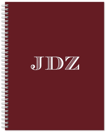 Classic Initials Spiral Notebook