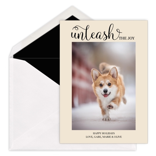 Unleash the Joy Flat Holiday Photo Cards
