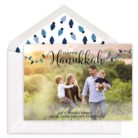 Haunkkah Lights Holiday Photo Cards