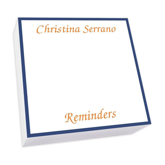 Bordered Memo Square Sheets - REFILL ONLY