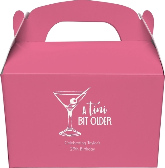 A Tini Bit Older Gable Favor Boxes