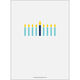 Modern Menorah Chanukah Photo Cards Image 2 of 2