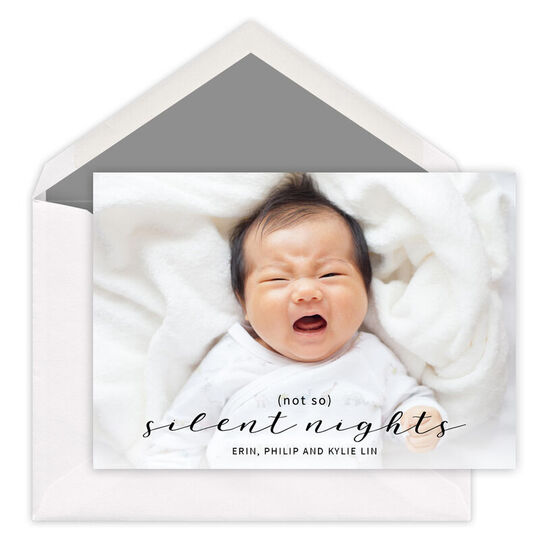 Not So Silent Nights Holiday Photo Cards