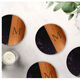 Acacia Wood and Black Marble Coasters Image 2 of 2