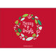 Tan Merry and Bright Wreath Photo Cards Image 2 of 2