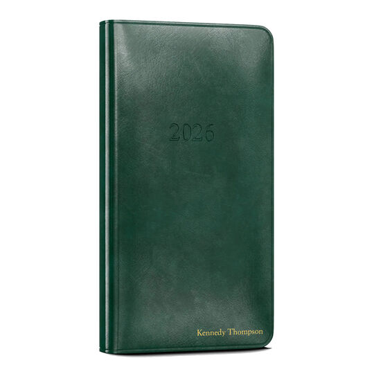 2026 Monthly Pocket Leather Planner (3.25 x 6 in)