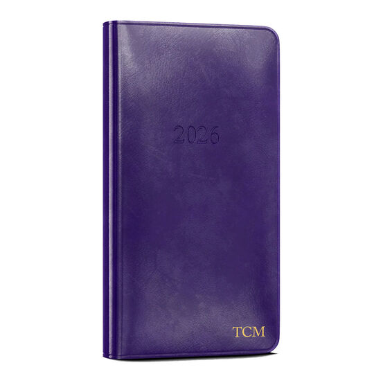 2026 Monthly Pocket Leather Planner (3.25 x 6 in)