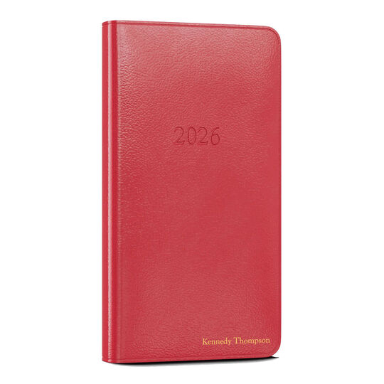 2026 Weekly Pocket Leather Planner (3.25 x 6 in)