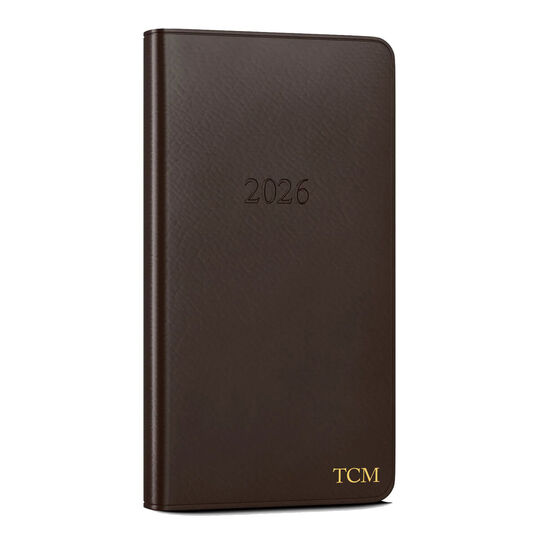 2026 Weekly Pocket Leather Planner (3.25 x 6 in)