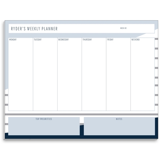 Color Block Weekly Scheduler