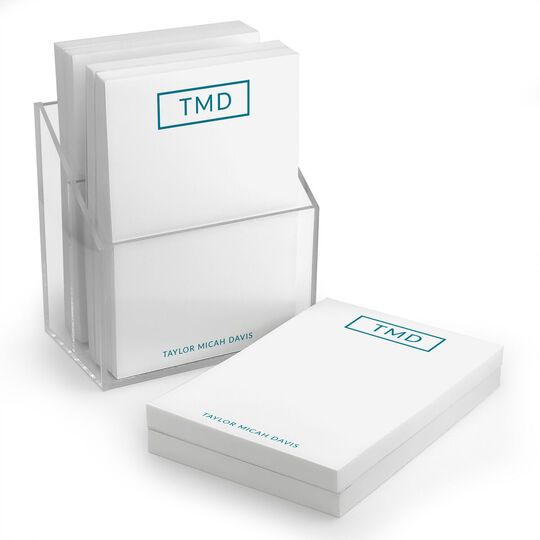Davis Initials Stack of Small Notepads