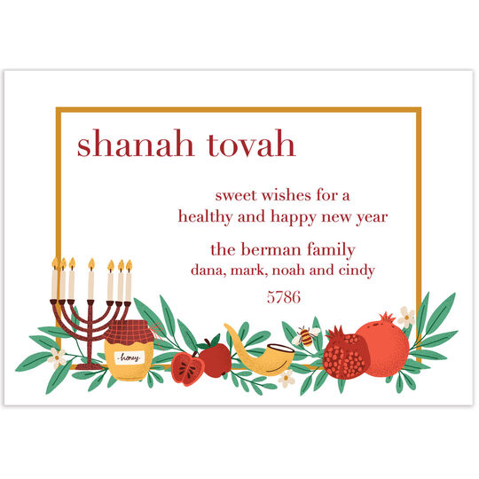 Health and Happiness Jewish New Year Cards