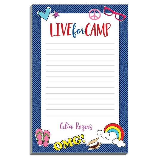 Live For Camp Notepads