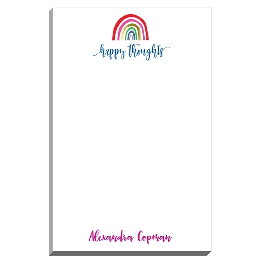 Happy Thoughts Rainbow Notepad