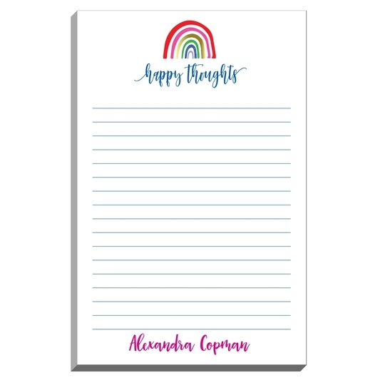 Happy Thoughts Rainbow Notepad