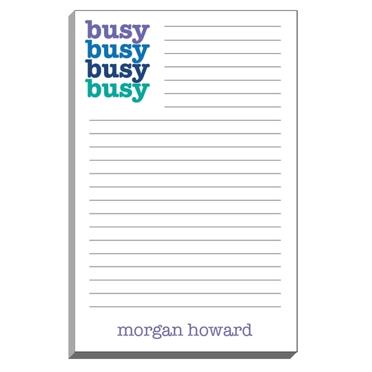 Busy Busy Busy Notepad
