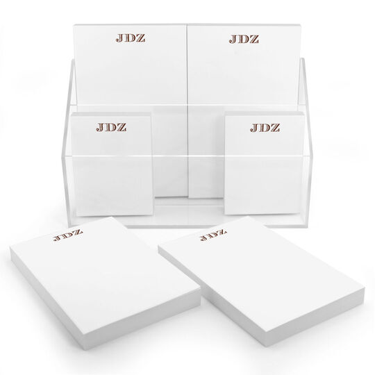 Classic Initial Notepad Set (6 Pads)
