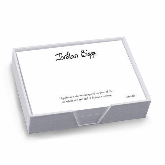 300 Ideas Memo in Anthony Lettering with White Paperboard Holder