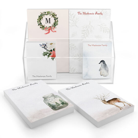 Winter Snow Notepad Set (6 Pads)