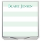 Banded Striped Memo Square with White Paperboard Holder Image 3 of 7