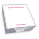 Bellmore Memo Square with White Paperboard Holder Image 1 of 3