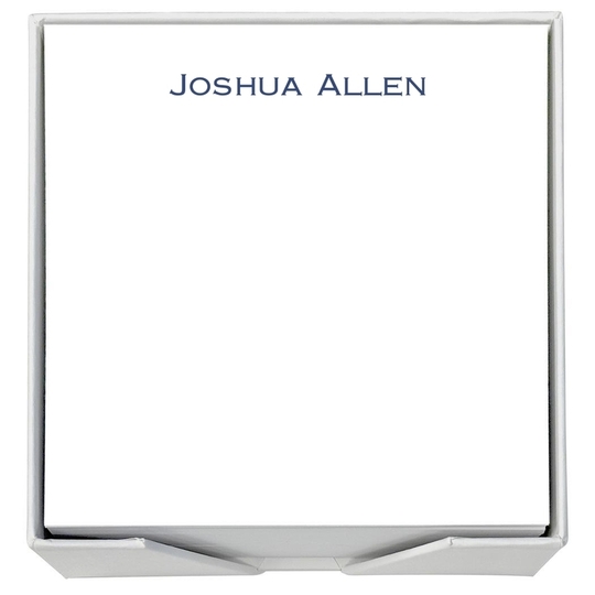 Bellmore Memo Square with White Paperboard Holder