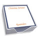 Bordered Memo Square with White Paperboard Holder Image 1 of 3