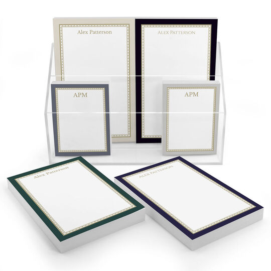 Classic Borders Notepad Set (6 Pads)