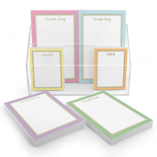 Pastel Borders Notepad Set (6 Pads)